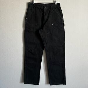 Carhartt B136 BLK black double knee work wear carpenter pants